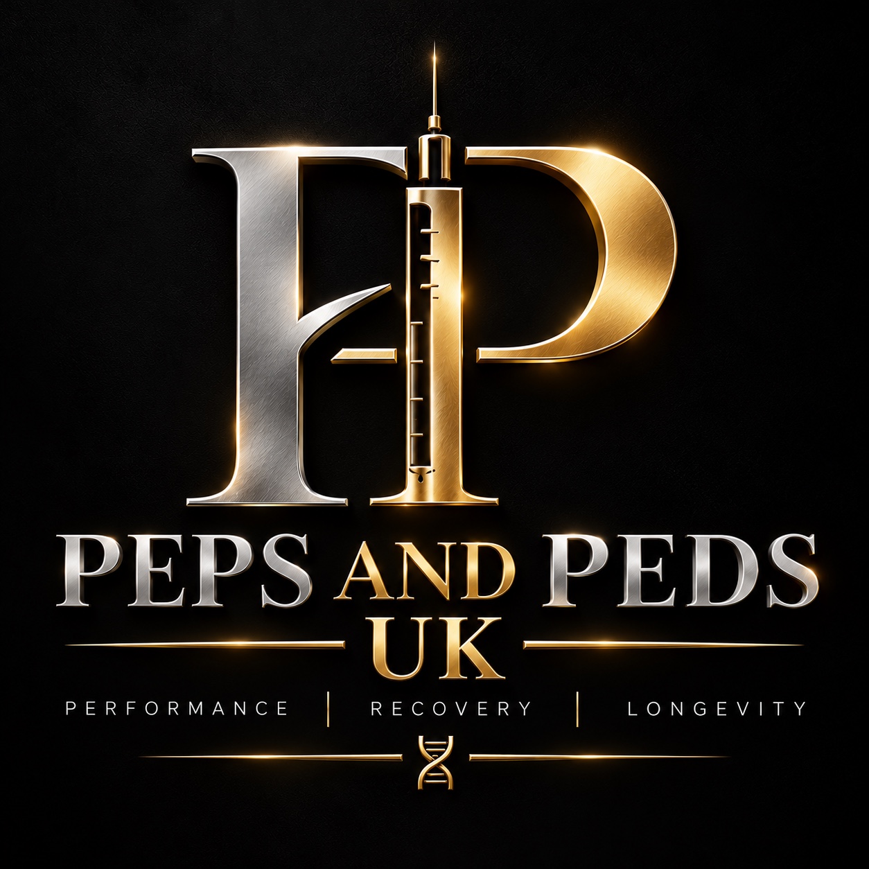 Peps and Peds UK logo — Performance, Recovery, Longevity