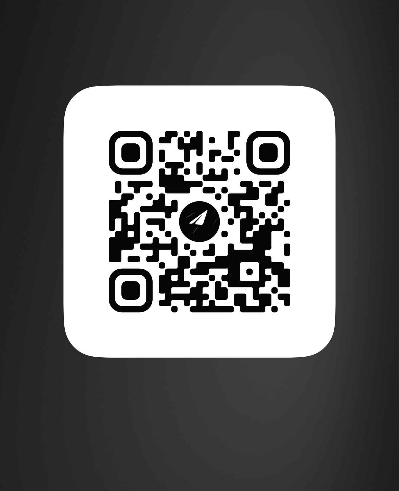 Telegram QR code supplied by Peps and Peds UK